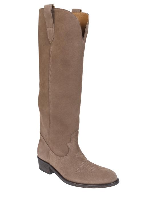 26SS 비아로마 부츠 3514VELOUR CHAMPAGNE Brown - VIA ROMA