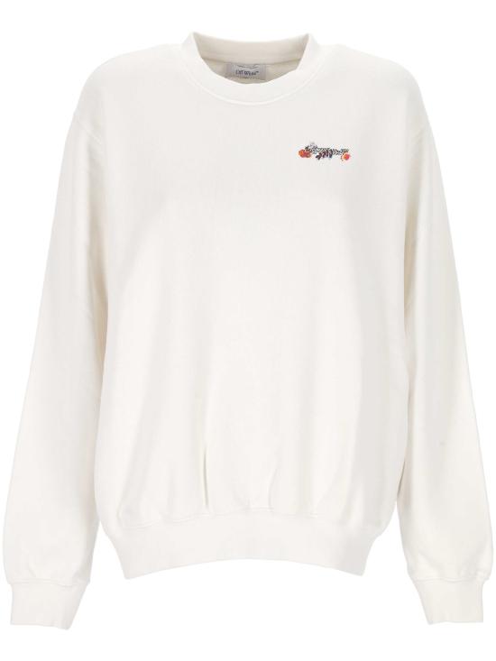 25FW 오프화이트 스웨터 OWBA055F25FLE003 0110 WHITE BL