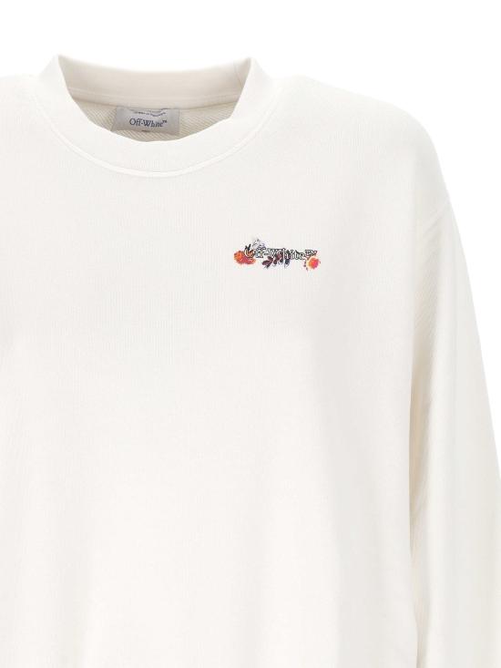 25FW 오프화이트 스웨터 OWBA055F25FLE003 0110 WHITE BL - OFF WHITE