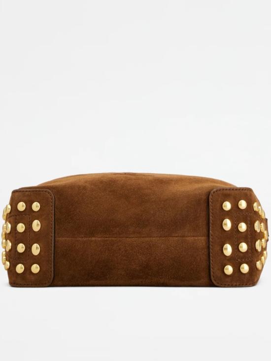 26FW 토즈 미니 메탈 도트 핸드백 XBWGMTE0100 OCO Brown - TODS