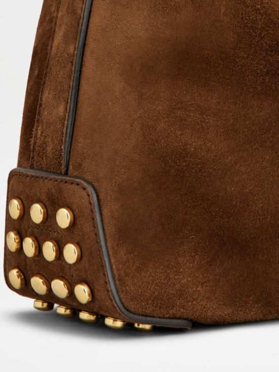 26FW 토즈 미니 메탈 도트 핸드백 XBWGMTE0100 OCO Brown - TODS