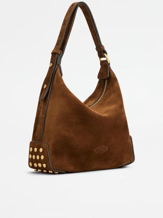 26FW 토즈 미니 메탈 도트 핸드백 XBWGMTE0100 OCO Brown - TODS