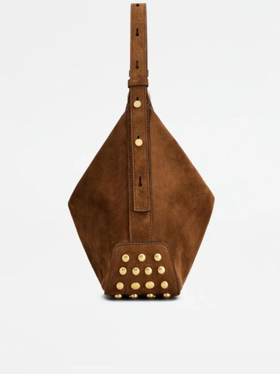 26FW 토즈 미니 메탈 도트 핸드백 XBWGMTE0100 OCO Brown - TODS