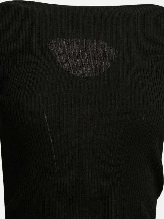 26FW 릭 오웬스 긴팔 티셔츠 RP02F5683 RIBM Black - RICK OWENS
