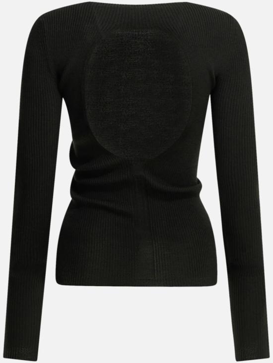 26FW 릭 오웬스 긴팔 티셔츠 RP02F5683 RIBM Black - RICK OWENS