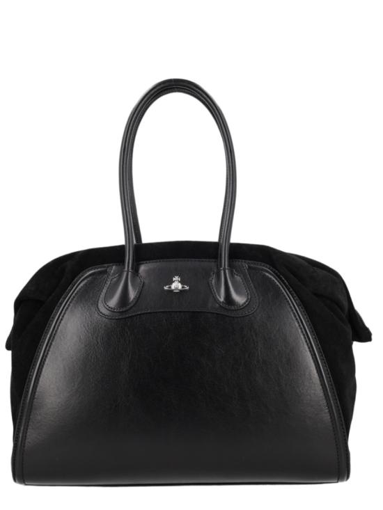 26SS 비비안웨스트우드 사피아노 레더 토트백 4701000FW C006JN401 Black
