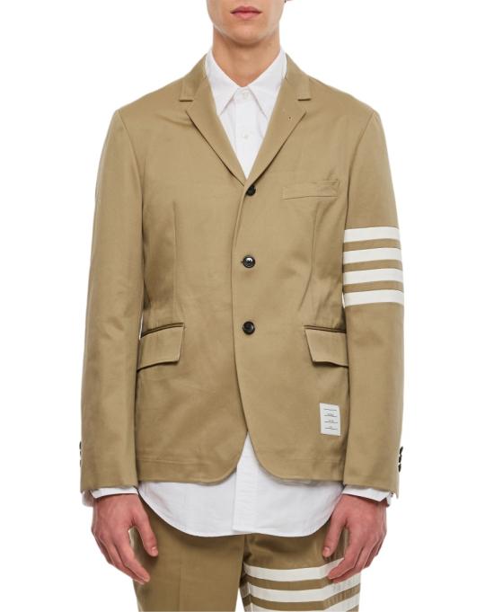  톰브라운 코튼 트윌 4바 언컨스트럭티드 클래식 스포츠 코트 MJU490A03788275 Neutrals