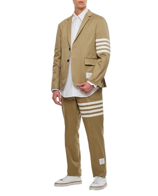  톰브라운 코튼 트윌 4바 언컨스트럭티드 클래식 스포츠 코트 MJU490A03788275 Neutrals - THOM BROWNE