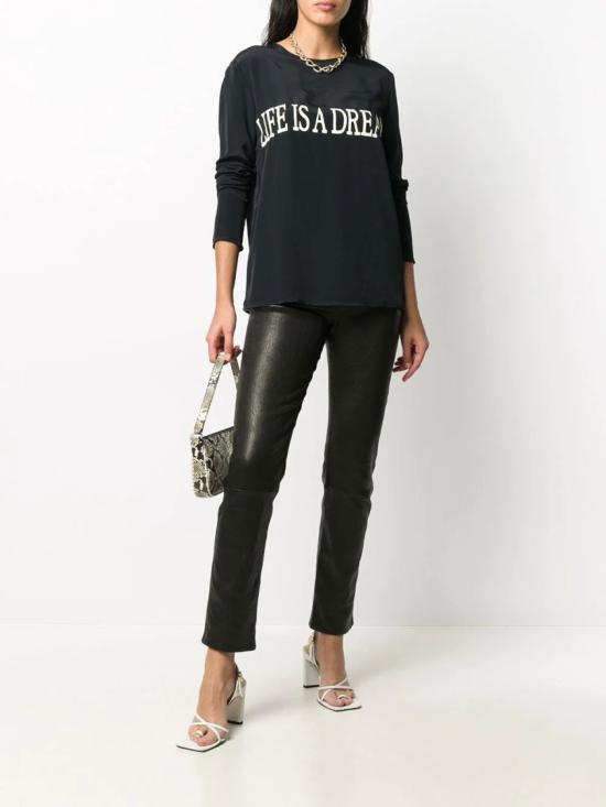  알베르타 페레티 긴팔 티셔츠 U J0228 6660 Black - ALBERTA FERRETTI