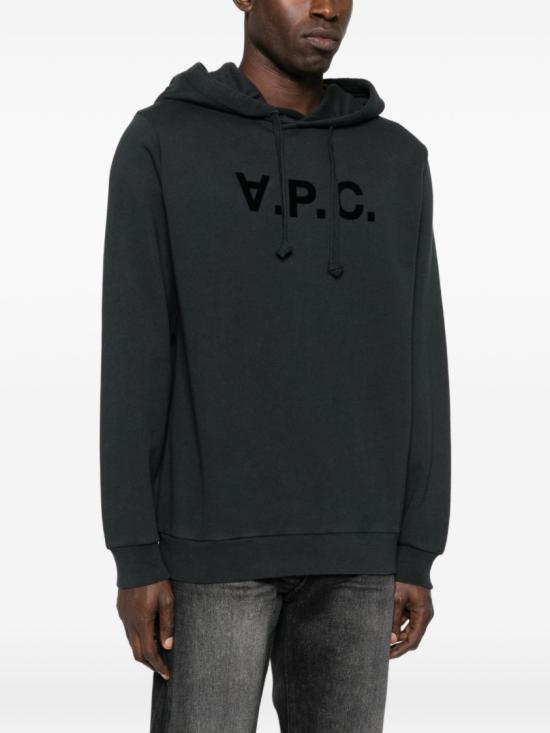 26SS 아페쎄 스탠다드 그랜드 VPC 후드 티셔츠 COHMCM27908TZE Black - A.P.C.
