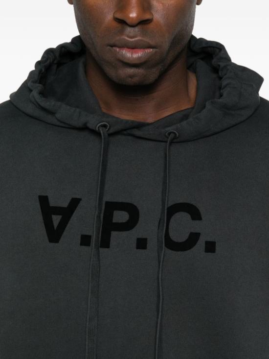 26SS 아페쎄 스탠다드 그랜드 VPC 후드 티셔츠 COHMCM27908TZE Black - A.P.C.