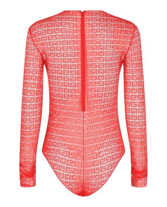  지방시 바디수트 티셔츠 BWB033 20ET 640 60210 S Red - GIVENCHY
