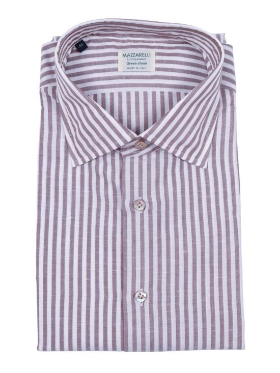 26SS 마짜렐리 긴팔 셔츠 89W 12 Brown