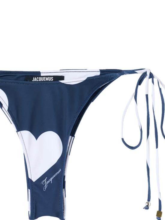 26SS 자크뮈스 비키니 수영복 BOW00628AW00096 3HD PRINT DOTS HEART NAVY W - JACQUEMUS
