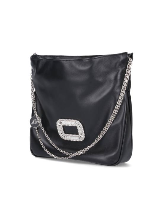 26FW 로저비비에 레더 필그림 미니백 RBWABDK0100YDRB999 Black - ROGER VIVIER