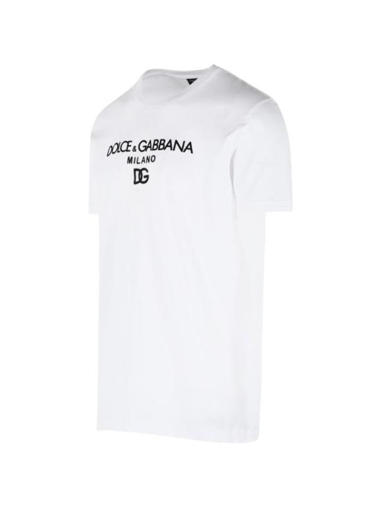26SS 돌체앤가바나 DG 엠브로이더리 코튼 티셔츠 G8PD7ZG7P0HW0800 White - DOLCE & GABBANA