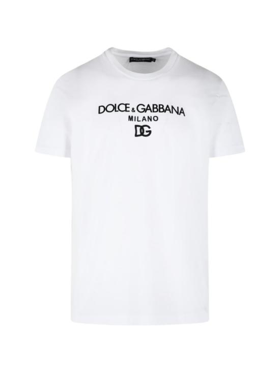26SS 돌체앤가바나 DG 엠브로이더리 코튼 티셔츠 G8PD7ZG7P0HW0800 White