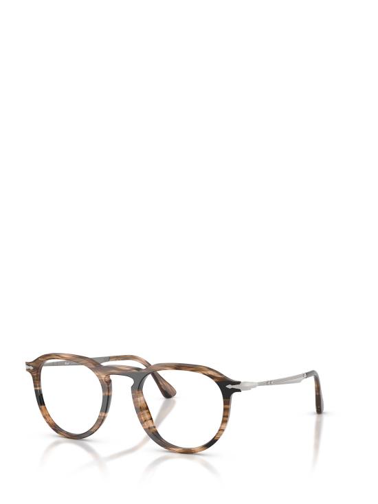 26FW 페르솔 안경 PO3387V 1236 STRIPED BLACK GREISH BROWN - PERSOL