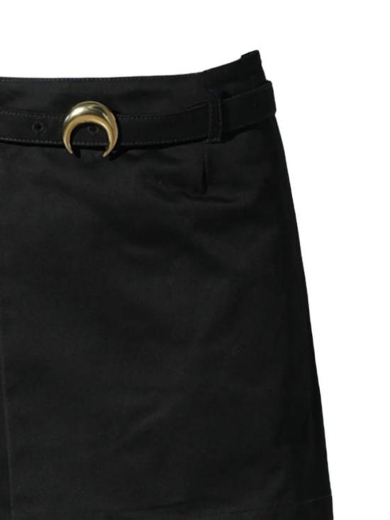 25FW 마린세르 미디 스커트 WSK115A CWOV0070BK99 BLACK - MARINE SERRE