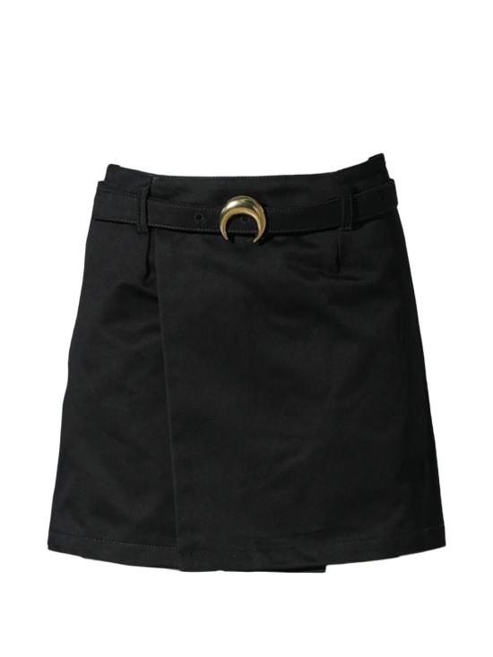 25FW 마린세르 미디 스커트 WSK115A CWOV0070BK99 BLACK