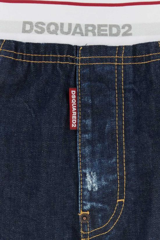  디스퀘어드2 데님 팬츠 Dsquared2 데님 브로이 진 네이비블루 - DSQUARED2