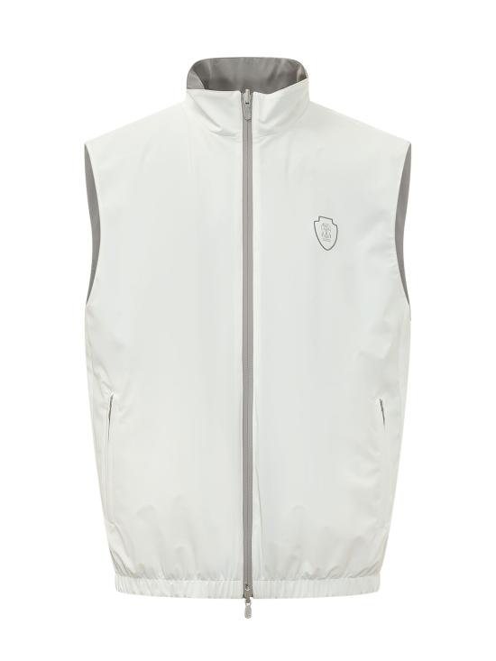26FW 브루넬로 쿠치넬리 민소매 다운 재킷 MM49A7460F CCT82 OFF WHITE