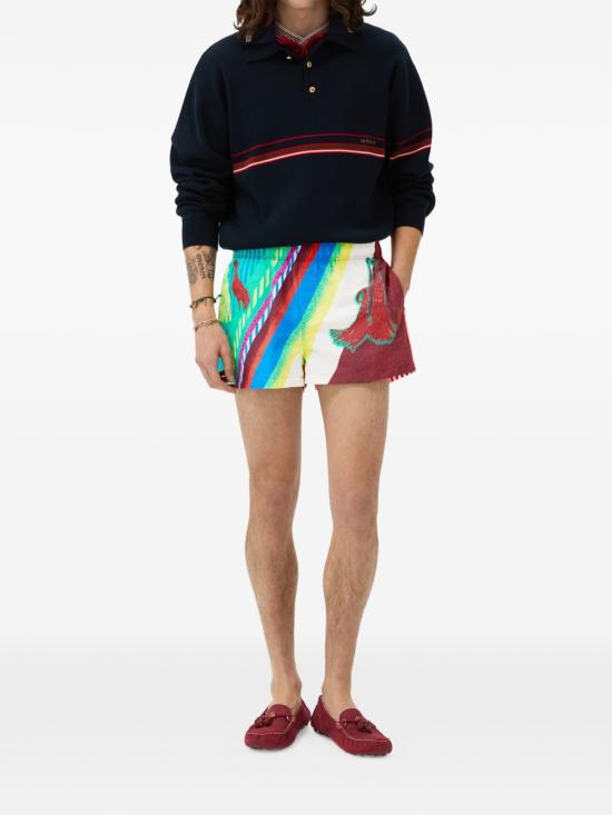 26FW 베르사체 숏팬츠 10261721A18753 5PH00 Bright pink teal orange - VERSACE