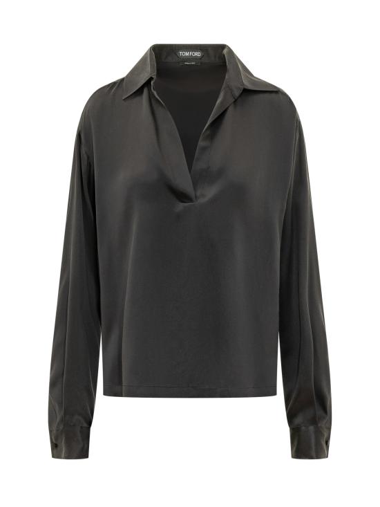 26FW 톰포드 폴로 티셔츠 TS2144FAX1720 NAA BLACK
