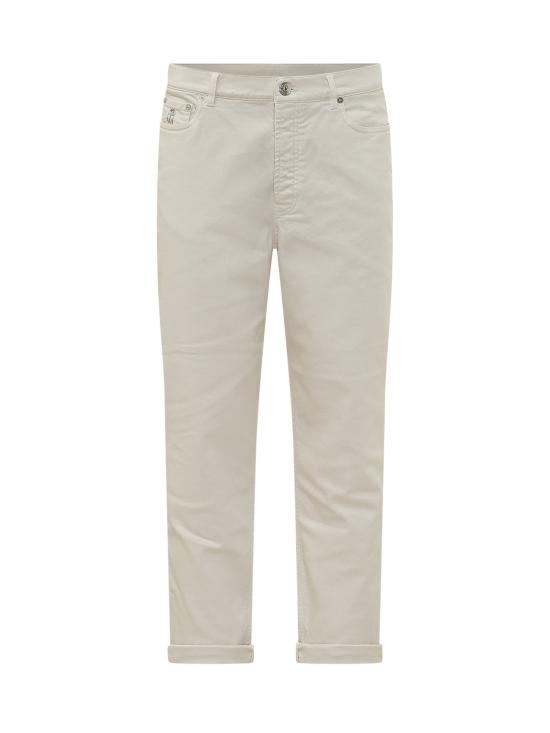 26FW 브루넬로 쿠치넬리 데님 팬츠 M277PO2090 C7007 ENGLISH WHITE