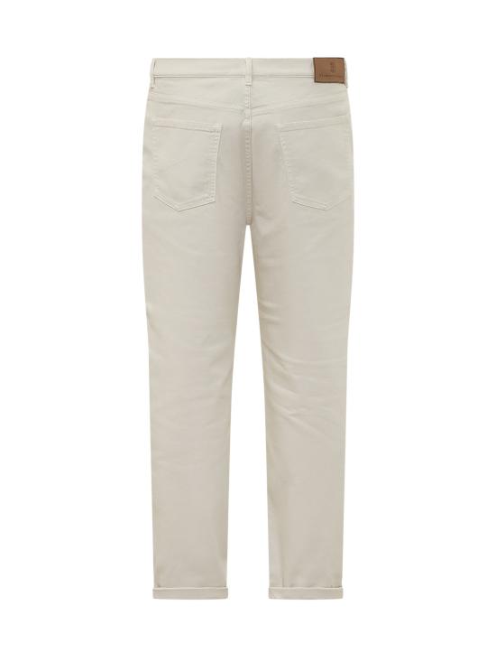 26FW 브루넬로 쿠치넬리 데님 팬츠 M277PO2090 C7007 ENGLISH WHITE - BRUNELLO CUCINELLI