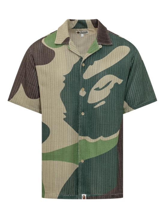 26SS 베이프 반팔 셔츠 001SRM301313M GREEN