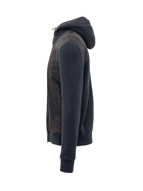 26FW 브루넬로 쿠치넬리 무스탕 MPCLF2053 CWK69 NAVY - BRUNELLO CUCINELLI