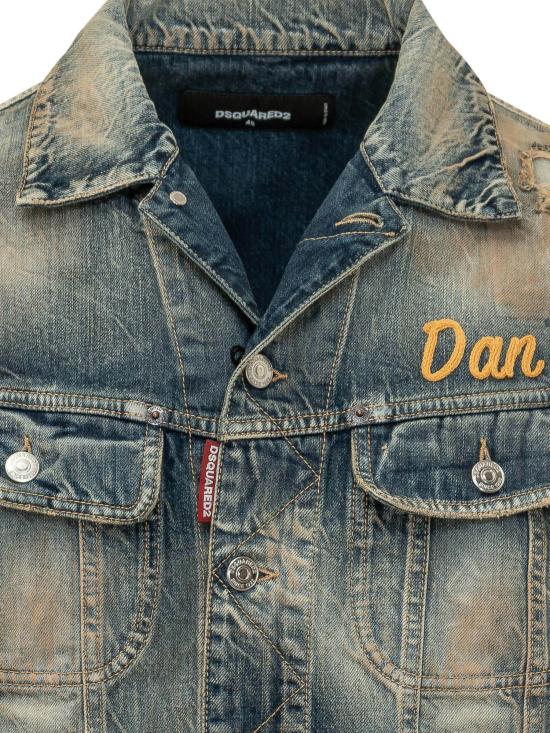 26FW 디스퀘어드2 데님 자켓 S74AM1730D30011 470 NAVY BLUE - DSQUARED2