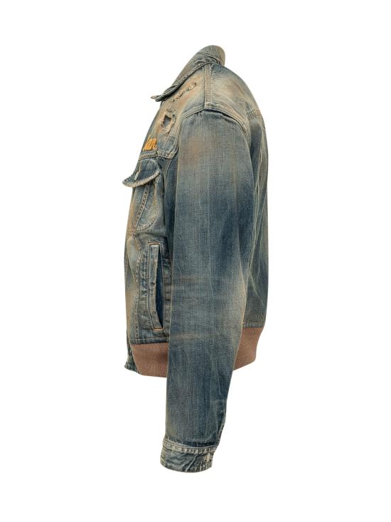 26FW 디스퀘어드2 데님 자켓 S74AM1730D30011 470 NAVY BLUE - DSQUARED2