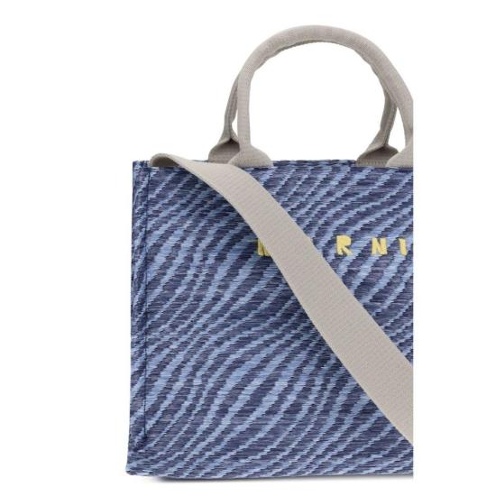 26SS 마르니 토트백 나일론 숄더백 블루 - MARNI
