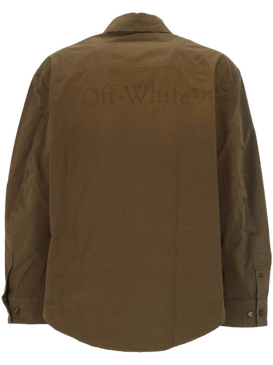 25FW 오프화이트 긴팔 셔츠 OMGE04NF25FAB001 5858 BEECH BE - OFF WHITE