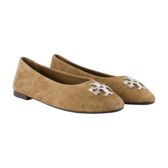  토리버치 플랫 슈즈 토리 버치 찰리 발레리나스 브라운 - TORY BURCH