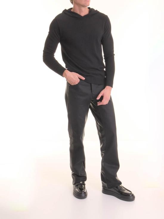 25FW 레스옴므 후드 티셔츠 LHB2523002 Black - LES HOMMES