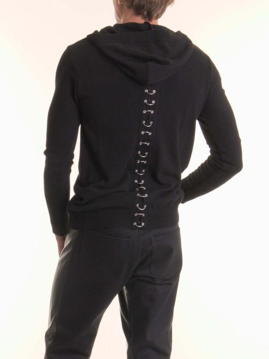 25FW 레스옴므 후드 티셔츠 LHB2523002 Black - LES HOMMES