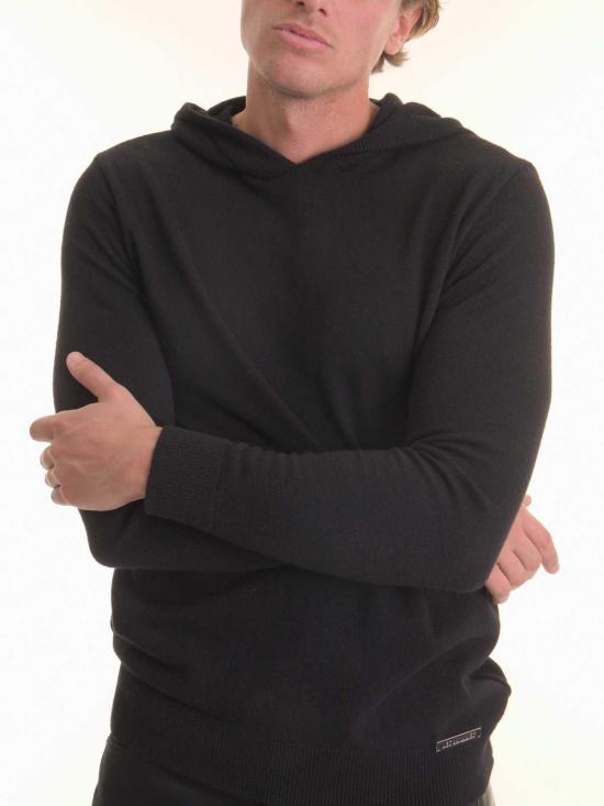 25FW 레스옴므 후드 티셔츠 LHB2523002 Black - LES HOMMES
