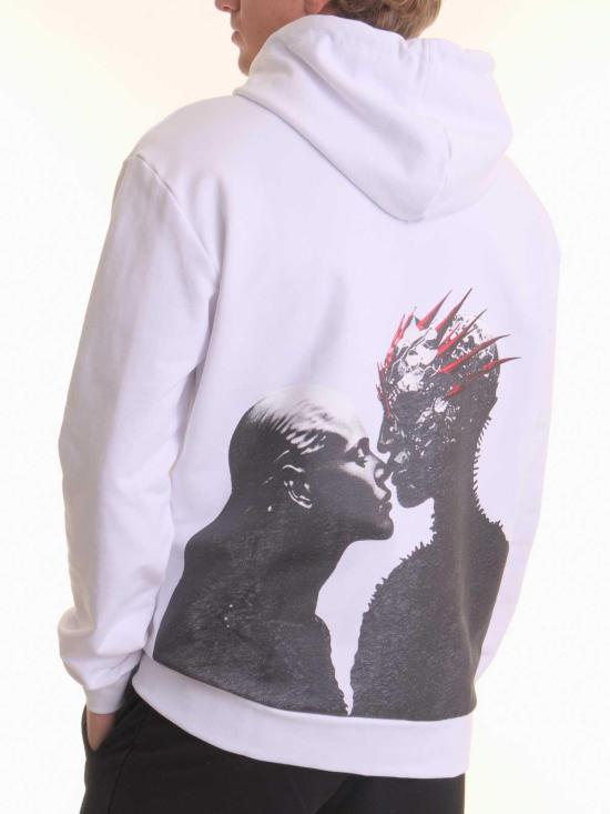 25FW 레스옴므 후드 티셔츠 LHB2521006 White - LES HOMMES