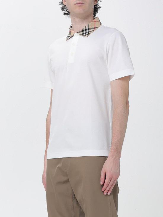 26FW 버버리 폴로 티셔츠 8126966 White - BURBERRY