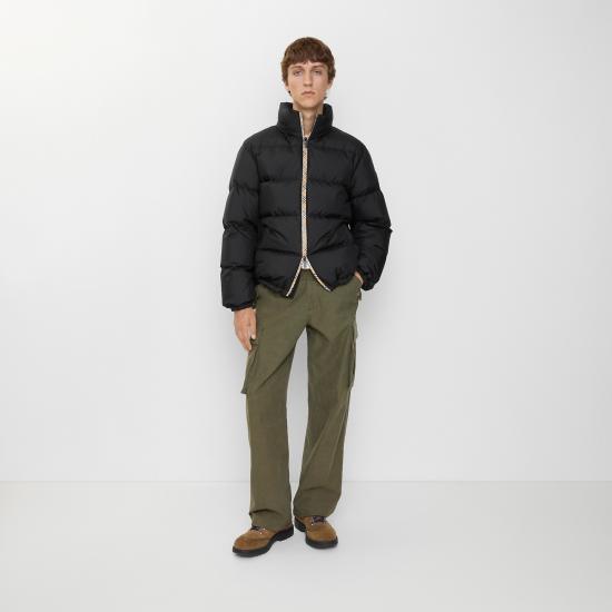 26FW 버버리 체크 테이프 스노우든 푸퍼 자켓 8110196 A1189 Nero - BURBERRY