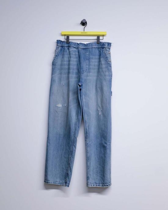  MM6 메종마르지엘라 데님 팬츠 Mm6 메종 마르지엘라 데님 와이드 레그 진