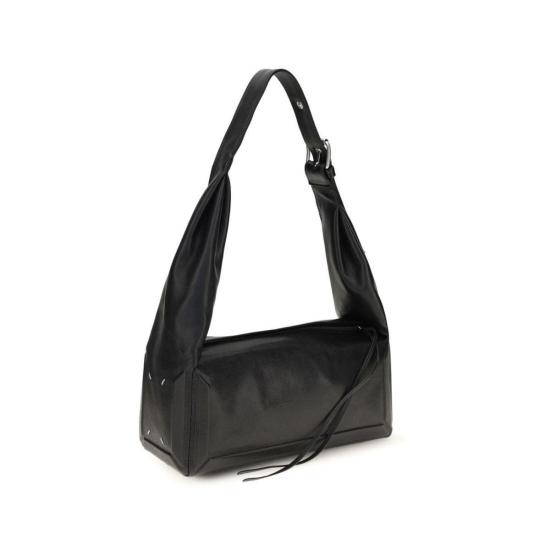  마르지엘라 숄더백 메종  이스트 웨스트 미디엄 레더 숄더백 블랙 - MAISON MARGIELA
