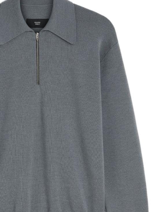26SS 피비 파일로 폴로 티셔츠 CK100KW0006 903GR Fog - PHOEBE PHILO