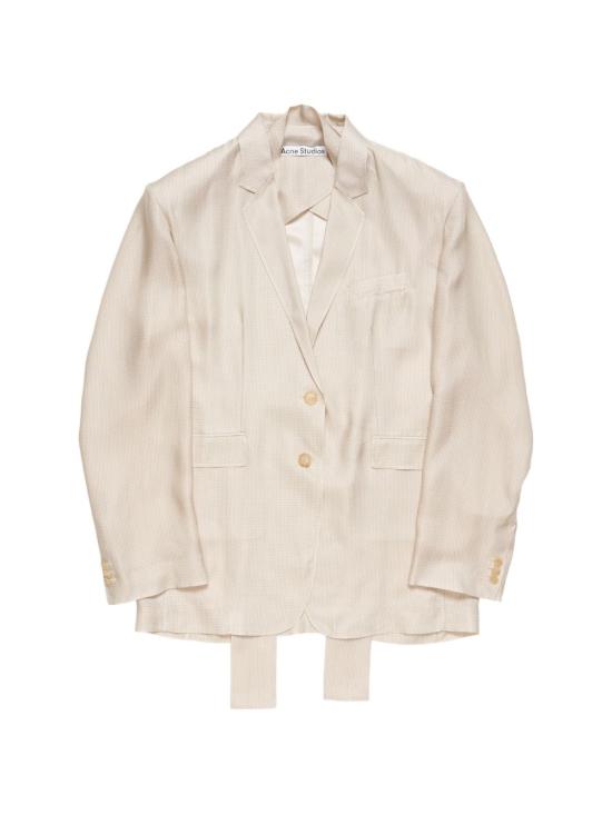 26SS 아크네 스튜디오 싱글 브레스티드 수트 자켓 AH0330 CT6 BEIGE MULTICOLOR