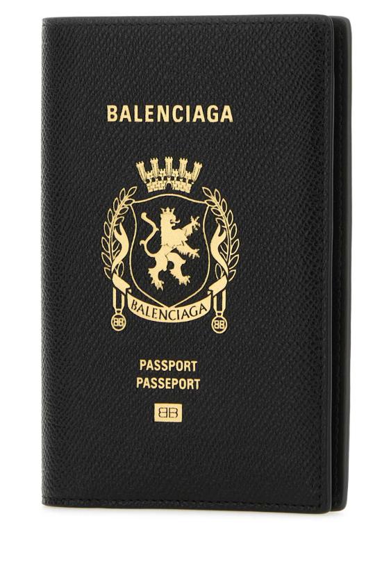 26FW 발렌시아가 패스포트 홀더 787742 2AA3R 1000 BLACK DOM - BALENCIAGA