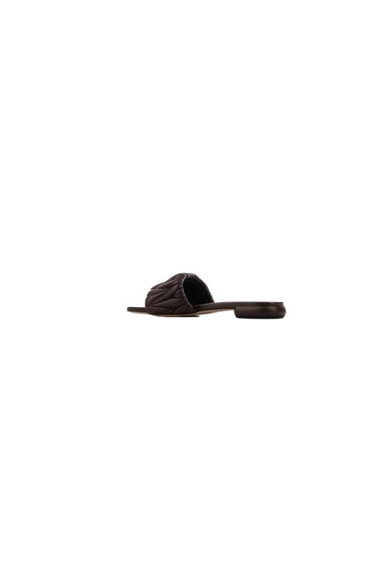 26FW 미우미우 마테라쎄 나파 가죽 슬라이드 5XX605F01088T F0NBL RADICA - MIU MIU