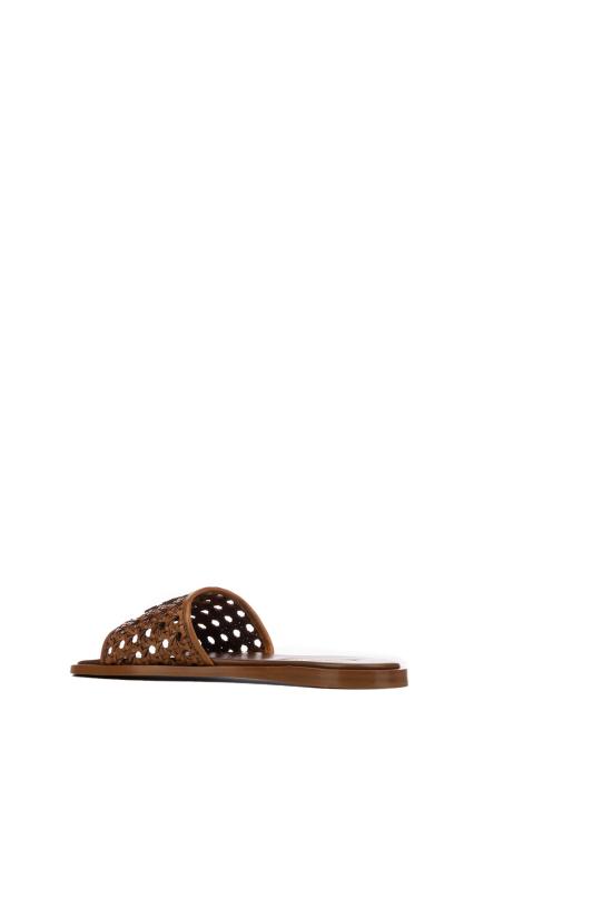 26FW 미우미우 뮬/슬리퍼 5XX682F0053ZN7 F0046 Cognac - MIU MIU